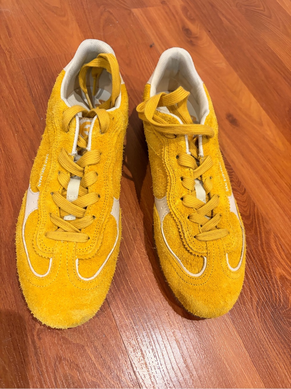 Sam Edelman mustard yellow Suede Sneakers size 8